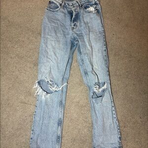Abercrombie Curve Love “The Dad” Ripped Jeans